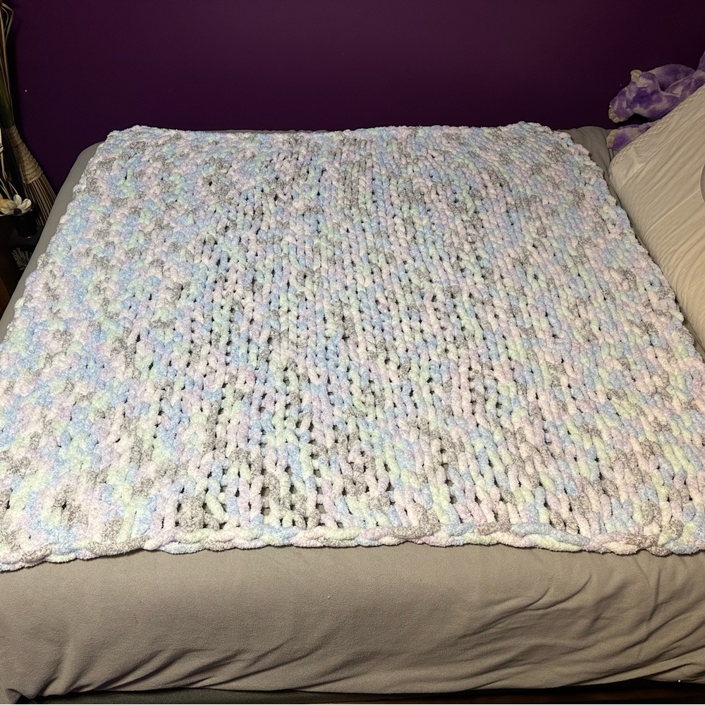 New super soft chunky blanket